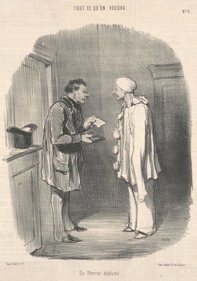 Un Pierrot Desplumado de Honoré Daumier