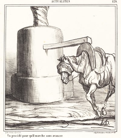 Un procedimiento para que camine sin avanzar de Honoré Daumier