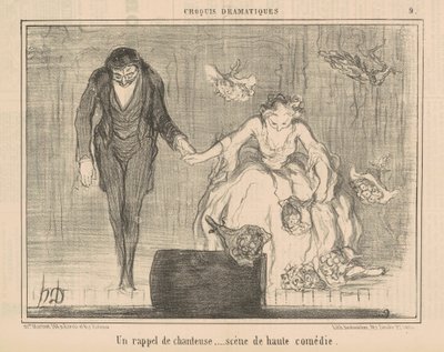 Un recordatorio de cantante de Honoré Daumier
