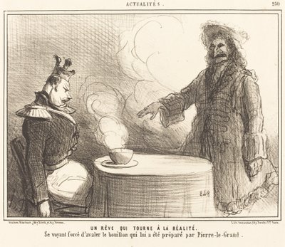 Un sueño que se convierte en realidad de Honoré Daumier