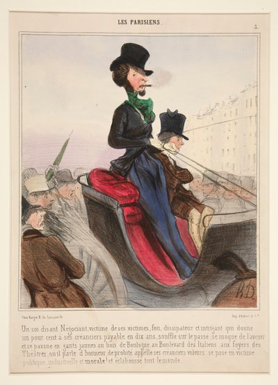 Un supuesto comerciante víctima de sus víctimas de Honoré Daumier