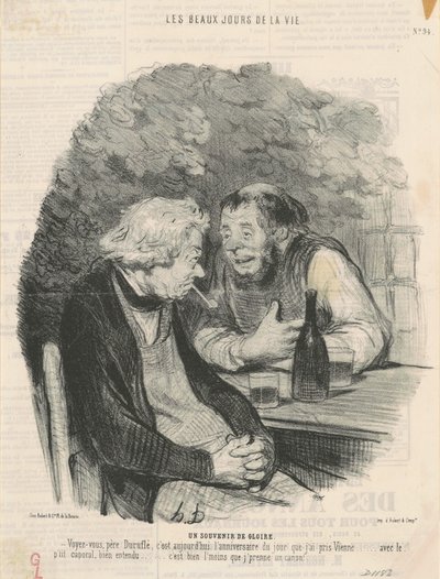 Un recuerdo de gloria de Honoré Daumier