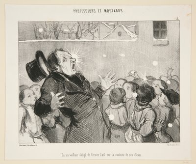 Un supervisor obliga de Honoré Daumier