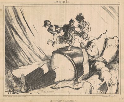 Una terrible pesadilla de Honoré Daumier