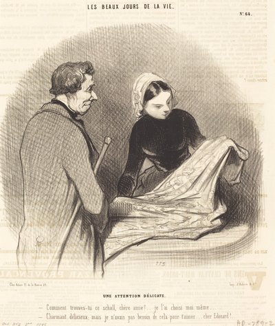 Una atención delicada de Honoré Daumier
