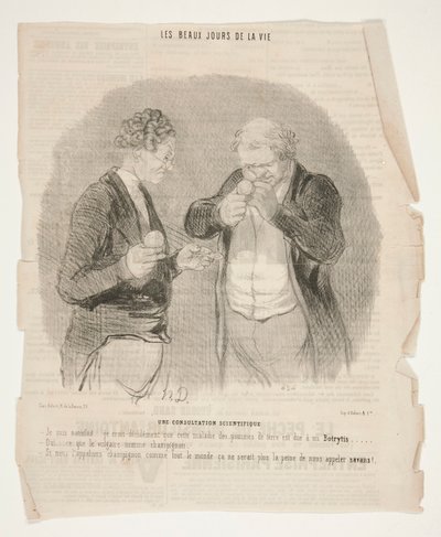 Una consulta científica, de Los hermosos días de la vida de Honoré Daumier