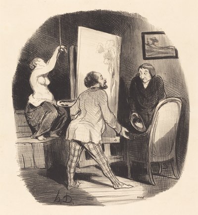 Una Posición Difícil de Honoré Daumier