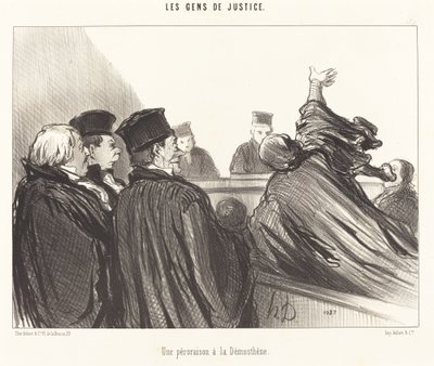 Una peroración a la Demóstenes de Honoré Daumier