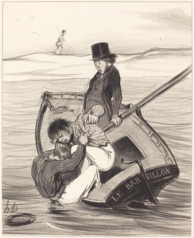Un motín a bordo de Honoré Daumier