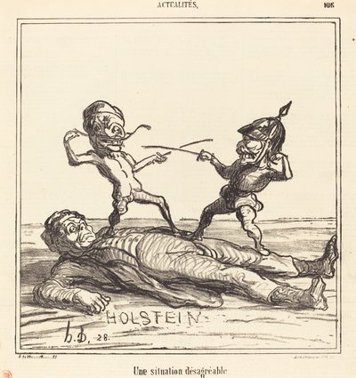 Una situación desagradable de Honoré Daumier