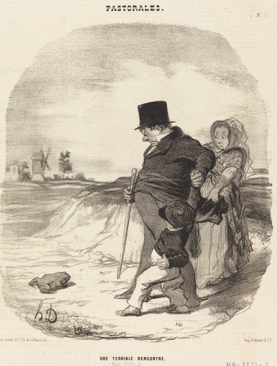 Un encuentro terrible de Honoré Daumier