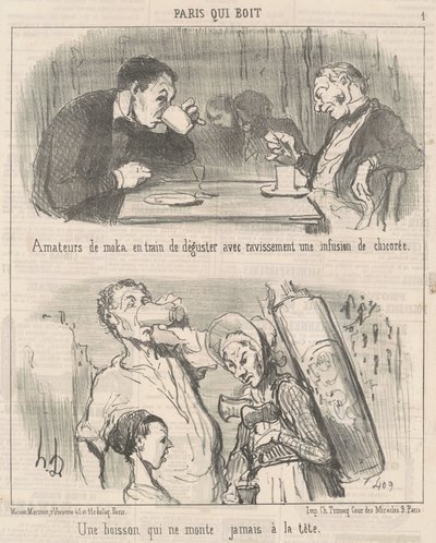 Una Bebida que Nunca Sube a la Cabeza de Honoré Daumier