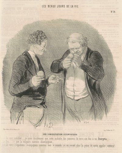 Una consulta científica de Honoré Daumier
