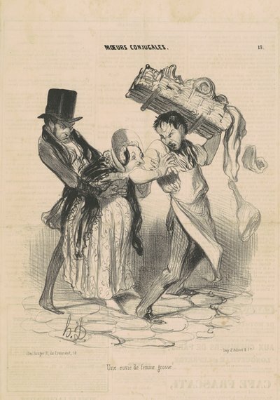 Un Antojo de Mujer Embarazada de Honoré Daumier