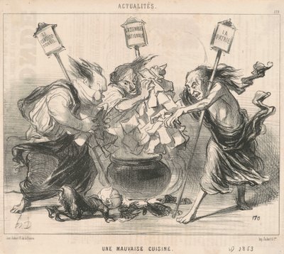 Una mala cocina de Honoré Daumier