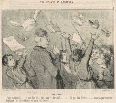 Un motín de Honoré Daumier
