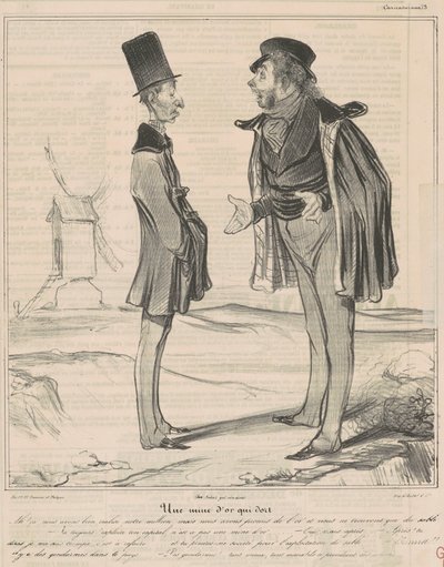 Una mina de oro que duerme de Honoré Daumier