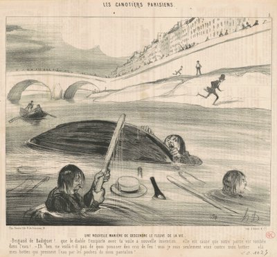 Una nueva manera de descender el río de la vida de Honoré Daumier