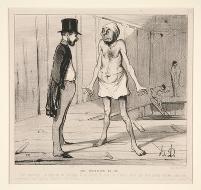 Una profesión de fe de Honoré Daumier