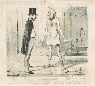Una profesión de fe de Honoré Daumier