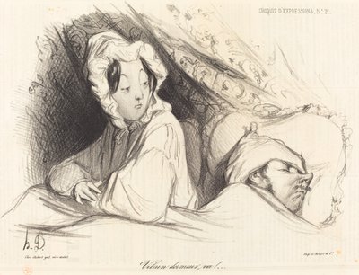 ¡Vilain dormeur, va! de Honoré Daumier