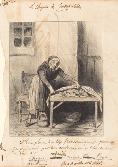 Ya he perdido más de seis francos... de Honoré Daumier