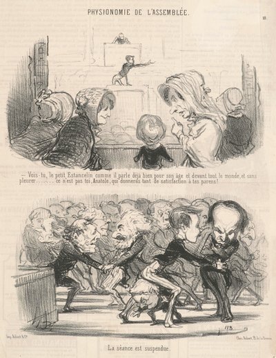 ¿Ves, el pequeño Estancelin cómo habla...? de Honoré Daumier