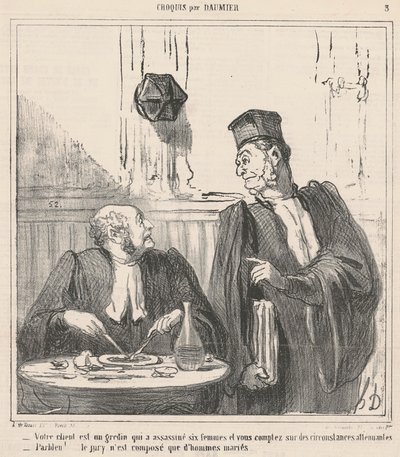 Tu cliente es un bribón... de Honoré Daumier