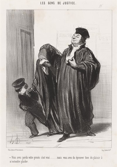 Has perdido tu juicio, es verdad... de Honoré Daumier
