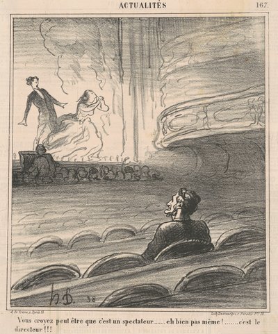 Usted cree tal vez que es un espectador... de Honoré Daumier