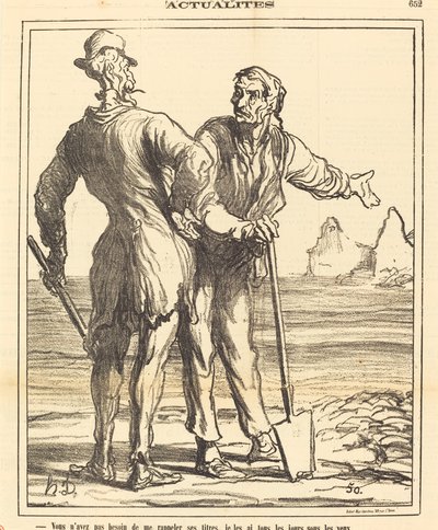 No necesitas recordarme sus títulos... de Honoré Daumier