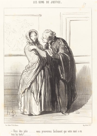 Vous êtes jolie... de Honoré Daumier