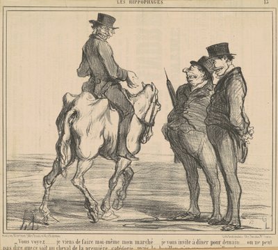 Ustedes ven... acabo de hacer... mi mercado... de Honoré Daumier