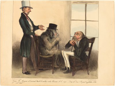 Voyez, Mr. Mayeux, cet animal... de Honoré Daumier
