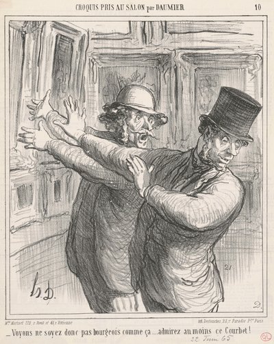Veamos... ¡al menos admiren este Courbet! de Honoré Daumier