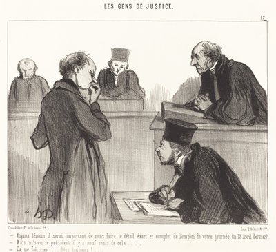 Veamos testigo, sería importante... de Honoré Daumier