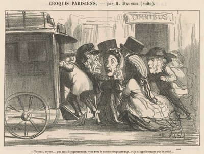 Veamos, veamos... no tanta prisa... de Honoré Daumier