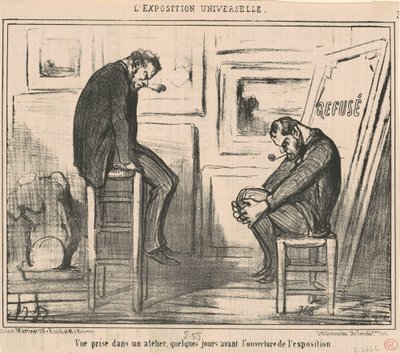 Vista tomada en un taller de Honoré Daumier
