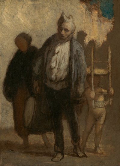 Saltimbanquis errantes, 1847-1850 de Honoré Daumier