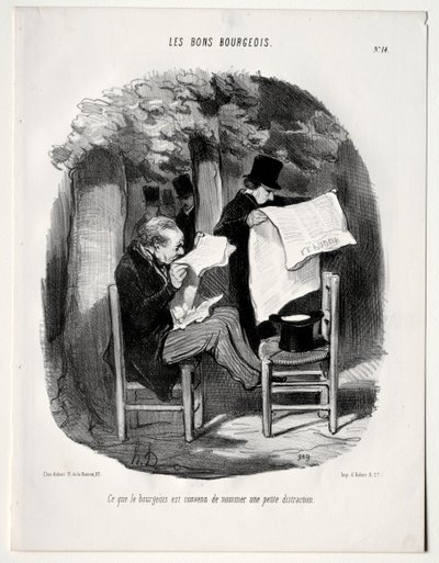 Lo que el Burgués Llama una Ligera Distracción de Honoré Daumier