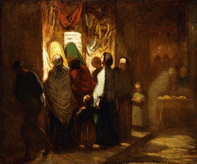 Mirando Vitrinas de Honoré Daumier