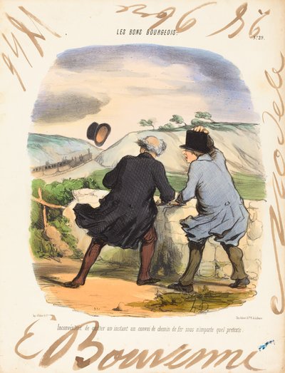 Inconveniente de salir de Honoré Daumier and Edouard Bouvenne