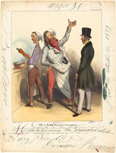 Sr. de Robert Macaire Restaurador de Honoré Daumier and Edouard Bouvenne