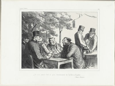 "- Nunca me reí tanto como en el funeral de la hija de Bourdin......." (Henri Monnier), lámina 303 de Souvenirs d
