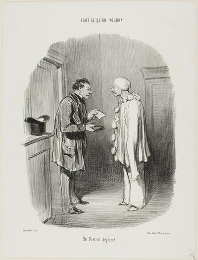 Un Pierrot desplumado, lámina 9 de Tout Ce Qu