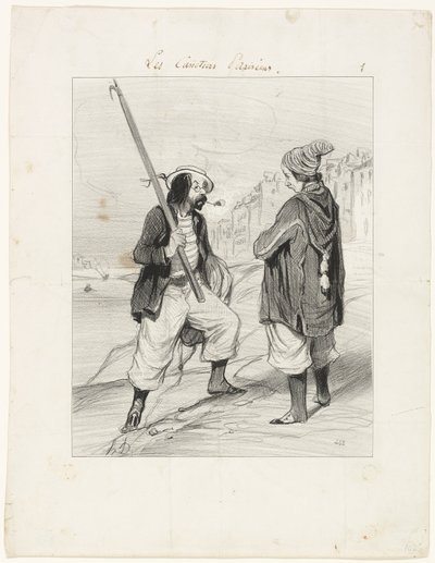 All Right Rigobert, My Old Friend..., plato uno de Les Canotiers Parisiens de Honoré Victorin Daumier
