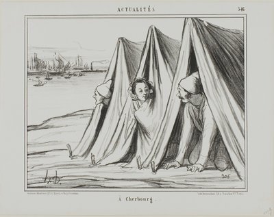 En Cherburgo, placa 546 de Actualités de Honoré Victorin Daumier