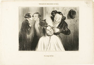 "¡Fuego!", lámina 35 de Types Parisiens de Honoré Victorin Daumier