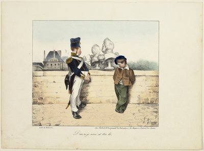 "¡Dios! ¡Cómo quería a ese tipo!", lámina 16 de Caricatures Politiques. de Honoré Victorin Daumier