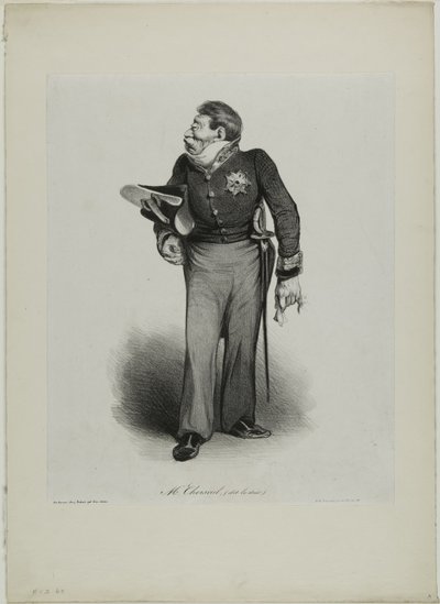 Sr. Choiseul, (llamado le Duc), lámina 502 de Honoré Victorin Daumier